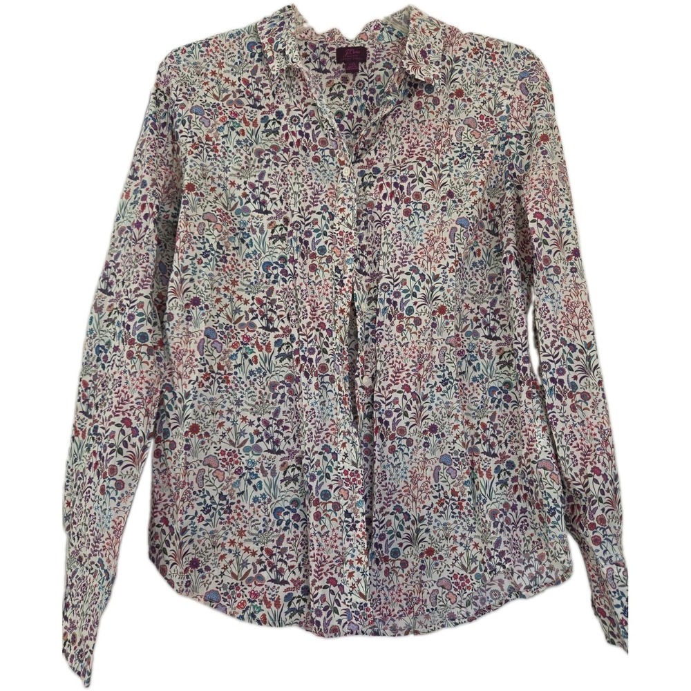 Liberty Art Fabrics for J.Crew Floral Button Down Shirt Multicolor Size 10